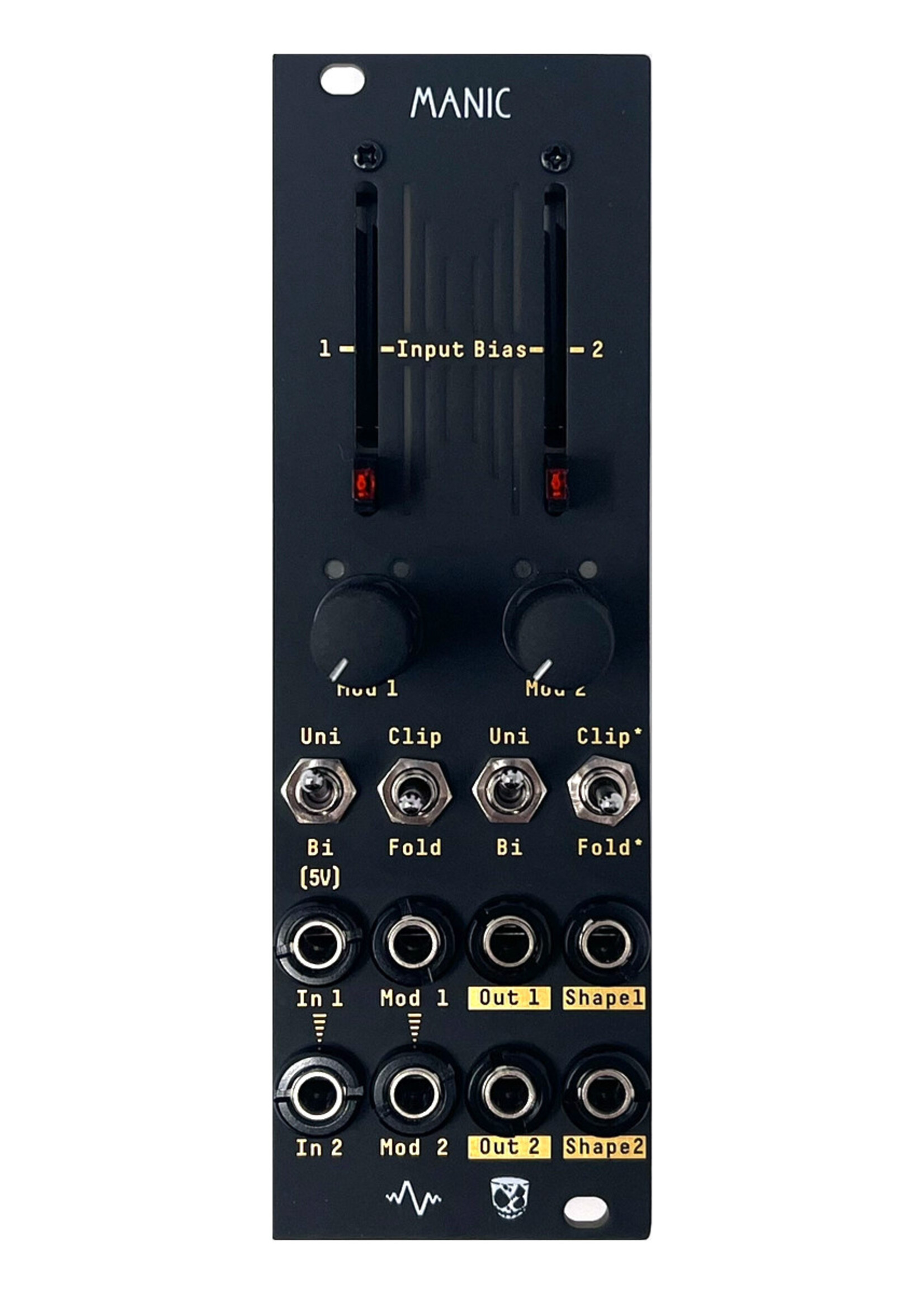 Apollo View & DivKid Manic Stereo Wavefolder/VCA Eurorack Module
