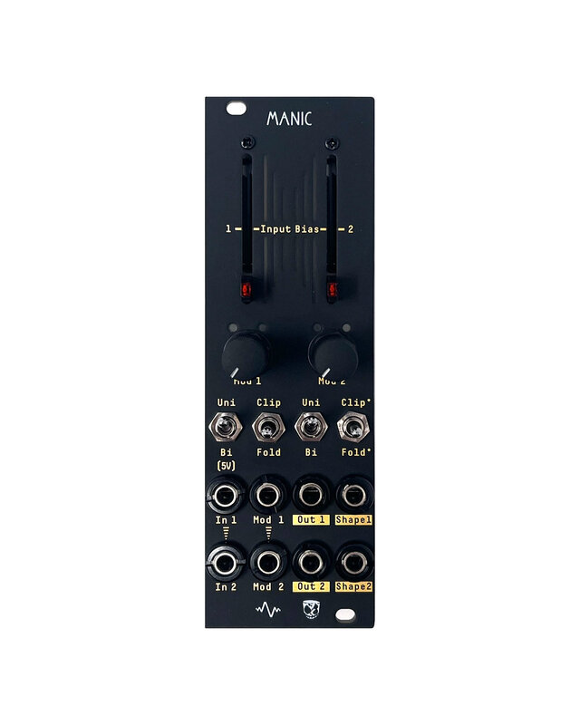 Apollo View & DivKid Manic Stereo Wavefolder/VCA Eurorack Module