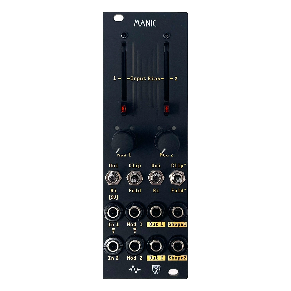 Apollo View & DivKid Manic Stereo Wavefolder/VCA Eurorack Module