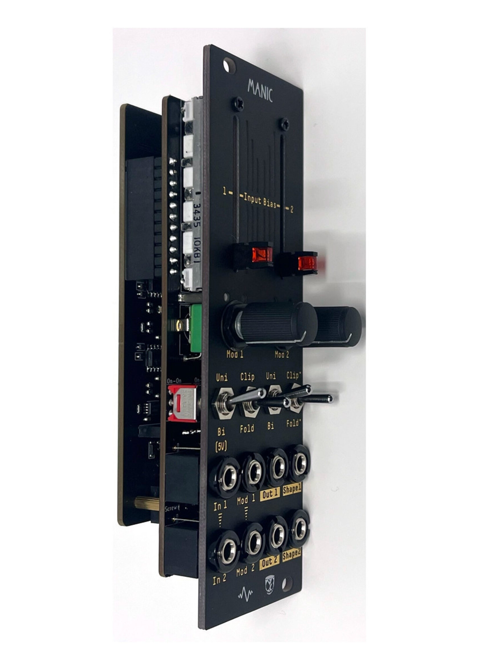Apollo View & DivKid Manic Stereo Wavefolder/VCA Eurorack Module