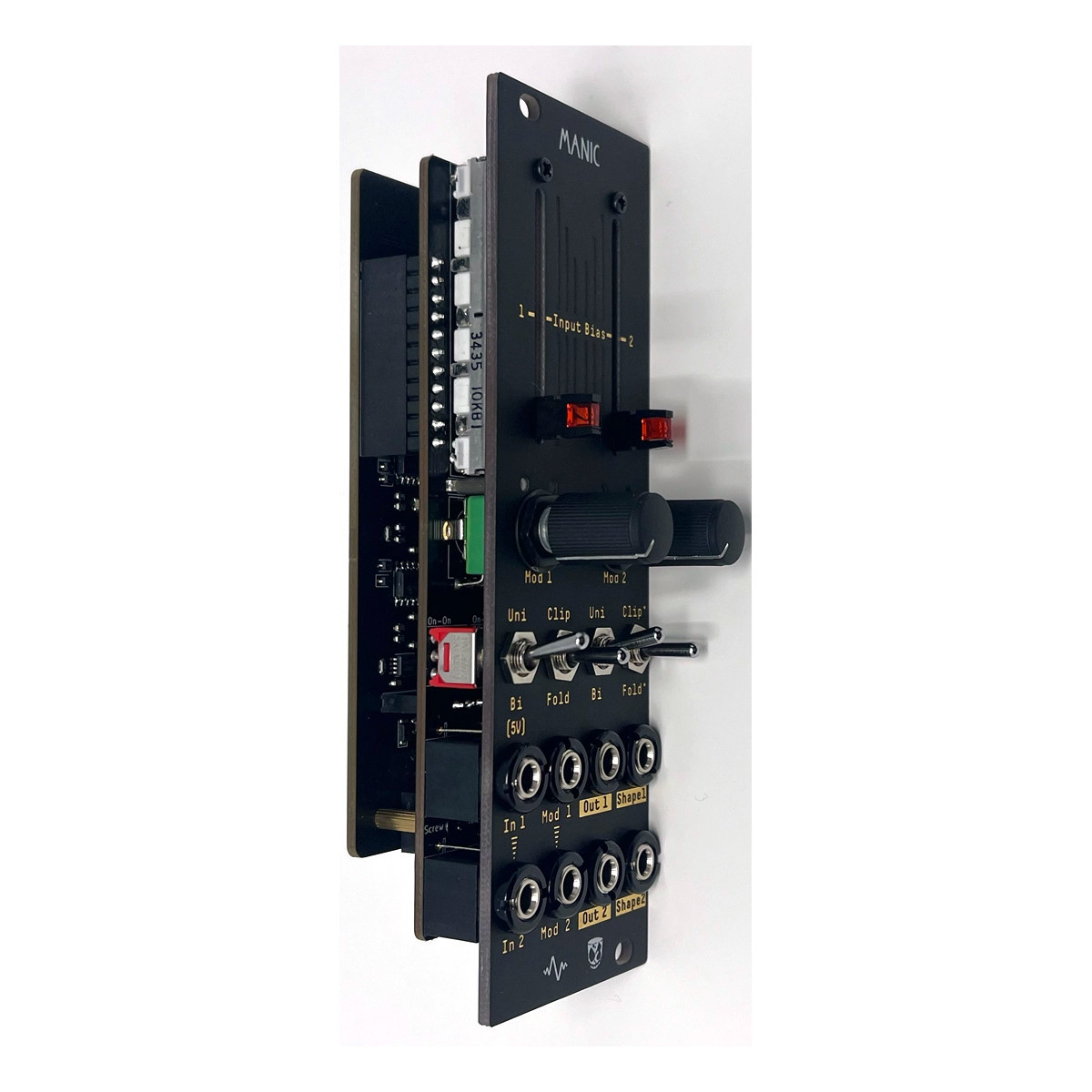 Apollo View & DivKid Manic Stereo Wavefolder/VCA Eurorack Module