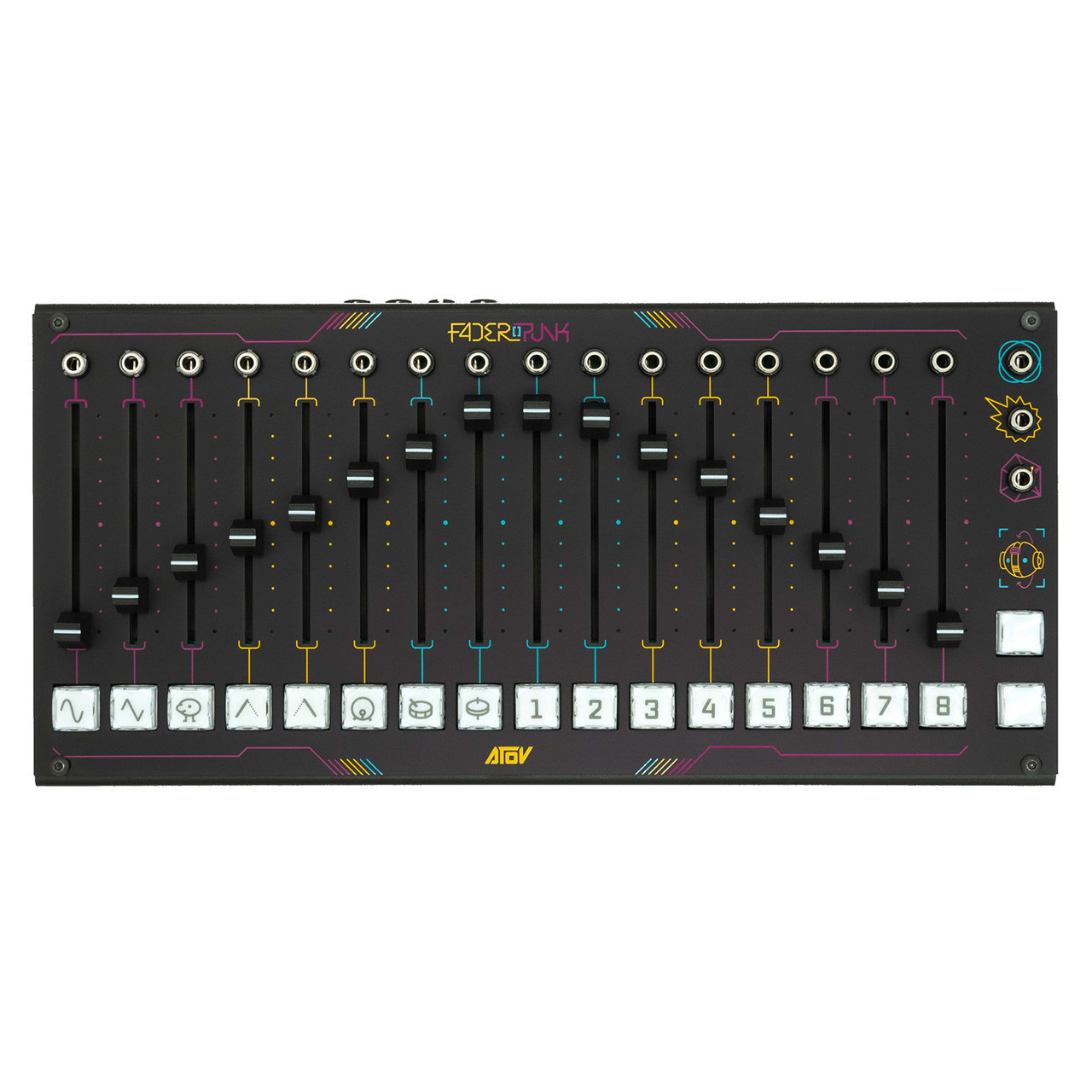 AtoV Faderpunk Customizable MIDI/CV Controller & Modulator