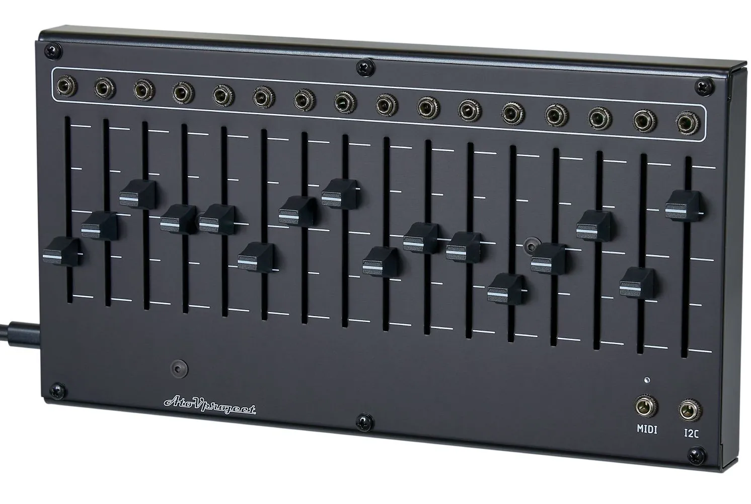 AtoV Project 16n Faderbank MIDI & CV Controller (Black)