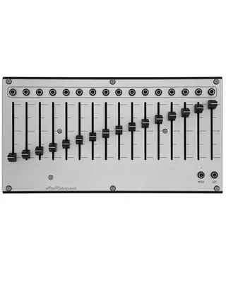 AtoV Project 16n Faderbank MIDI & CV Controller (Silver)