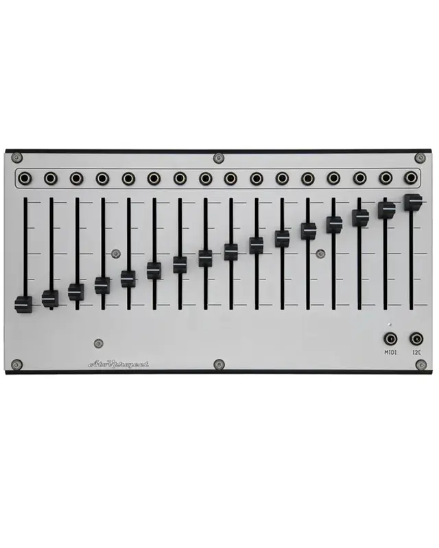 AtoV Project 16n Faderbank MIDI & CV Controller (Silver)
