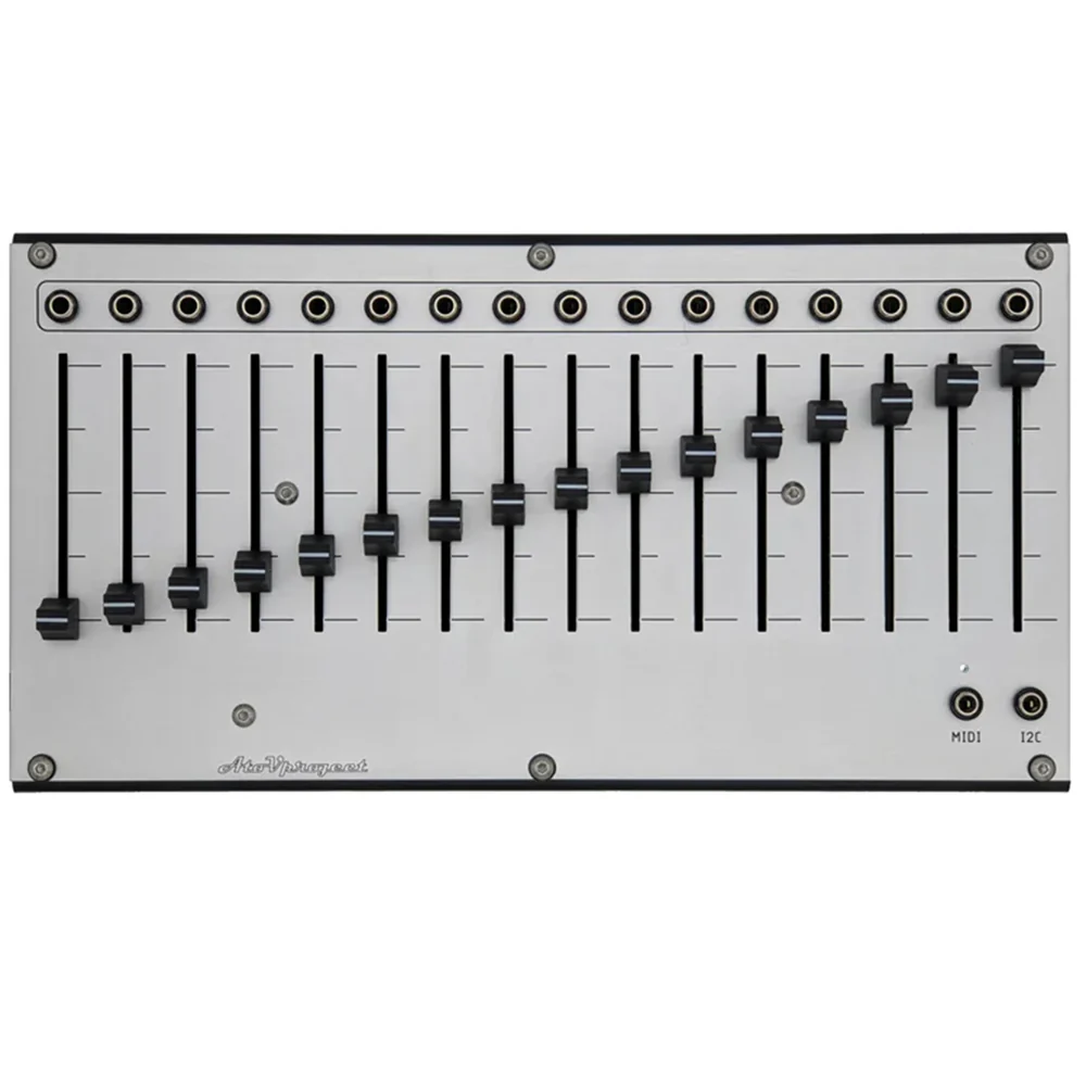 AtoV Project 16n Faderbank MIDI & CV Controller (Silver)