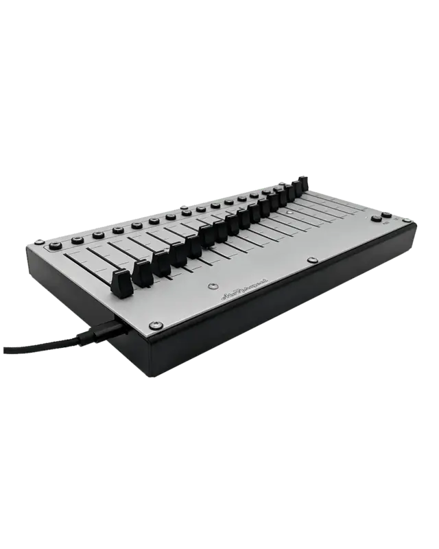 AtoV Project 16n Faderbank MIDI & CV Controller (Silver)