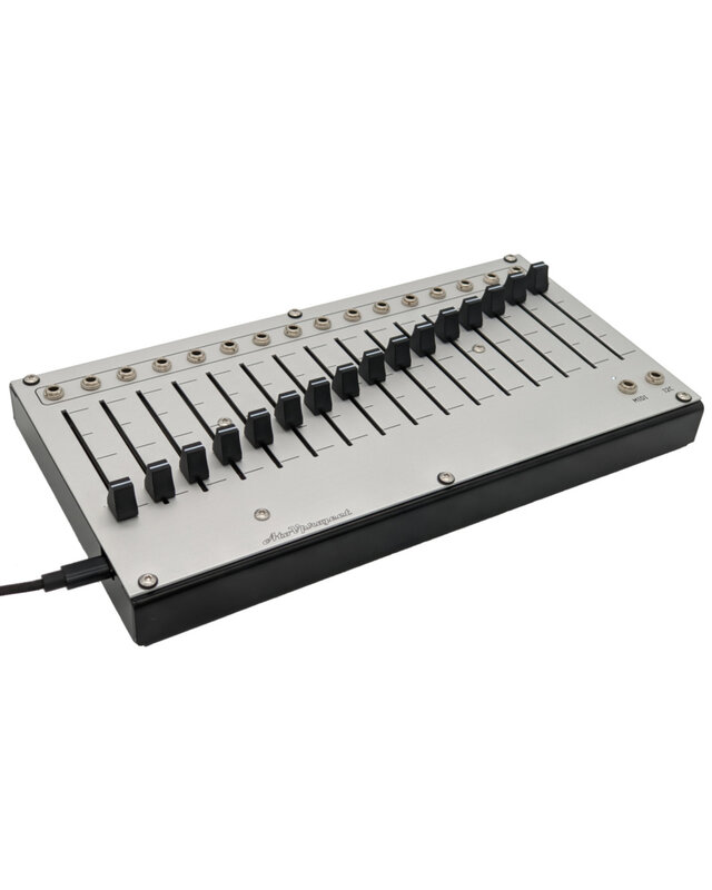AtoV Project 16n Faderbank MIDI & CV Controller (Silver)