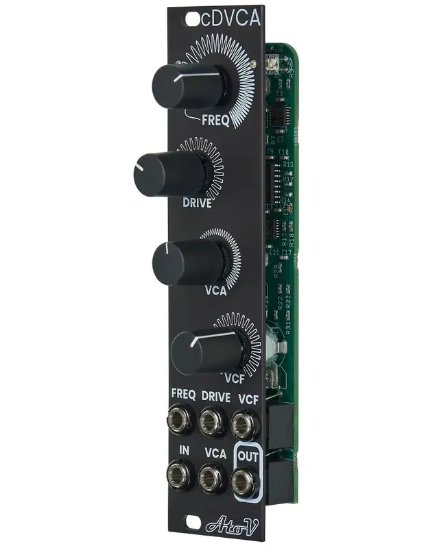 AtoV Project cDVCA Eurorack Waveshaper/VCA/VCF Module (Black)