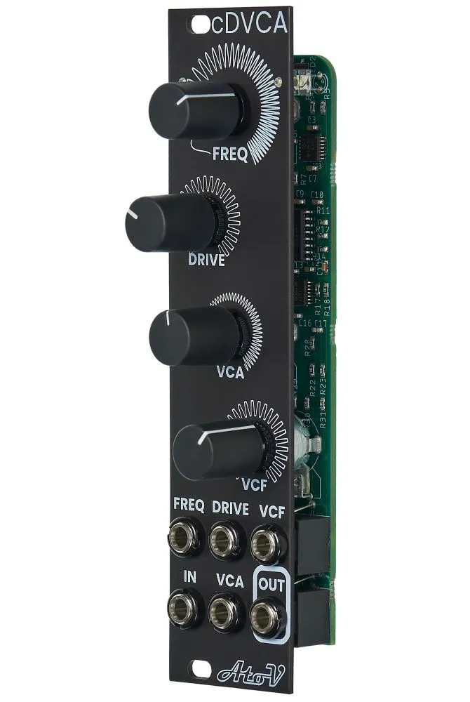 AtoV Project cDVCA Eurorack Waveshaper/VCA/VCF Module (Black)