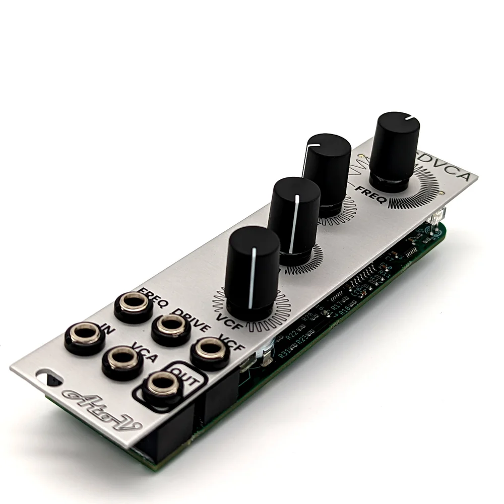 AtoV  Project cDVCA Eurorack Waveshaper/VCA/VCF Module (Silver)