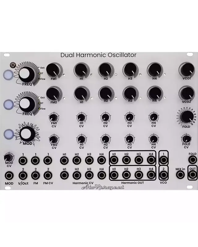 AtoV  Project Dual Harmonic Oscillator (DHO) eurorack oscillator module (Silver)