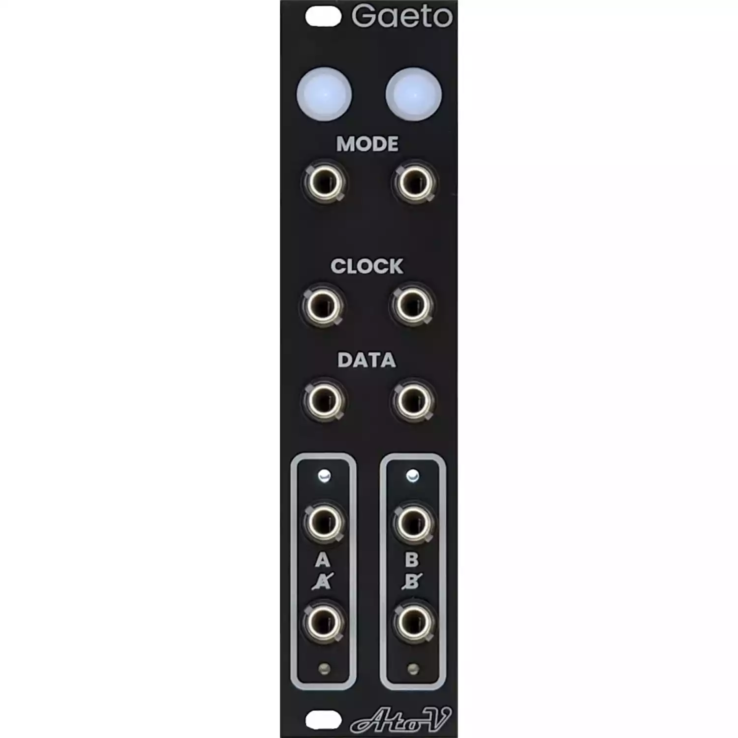 AtoV  Project Gaeto Eurorack Clocked Logic Module (Black)