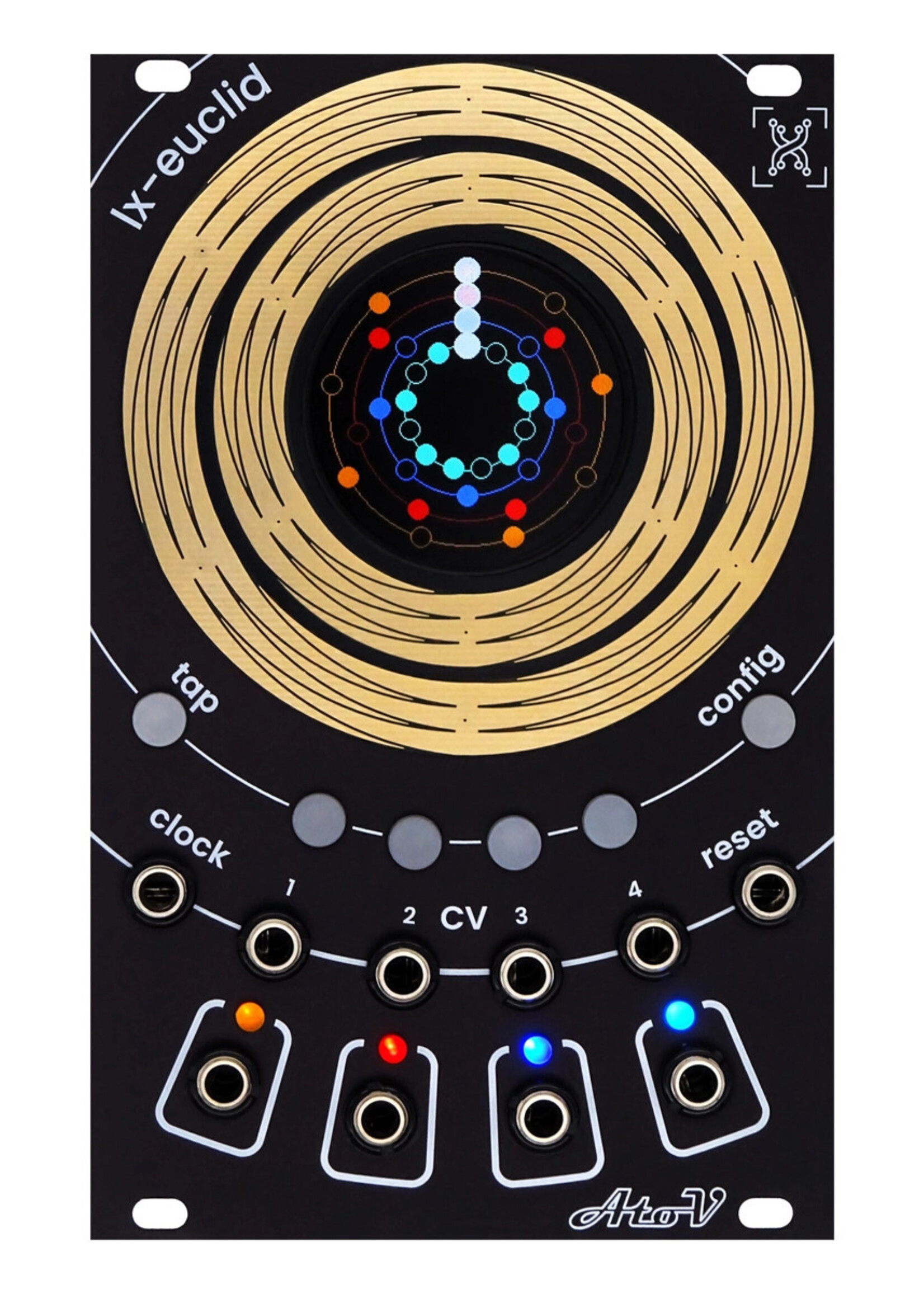 AtoV lx-euclid euclidean sequencer
