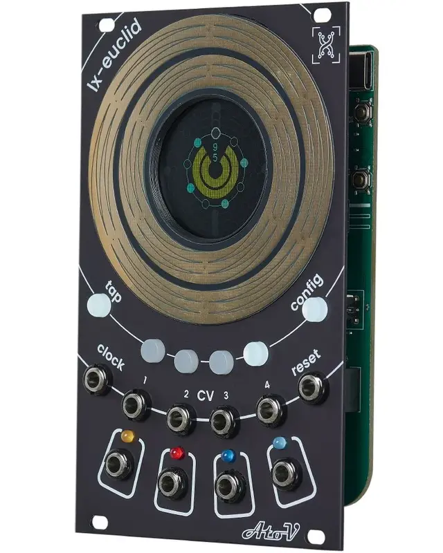 AtoV Project lx-euclid eurorack euclidean sequencer module