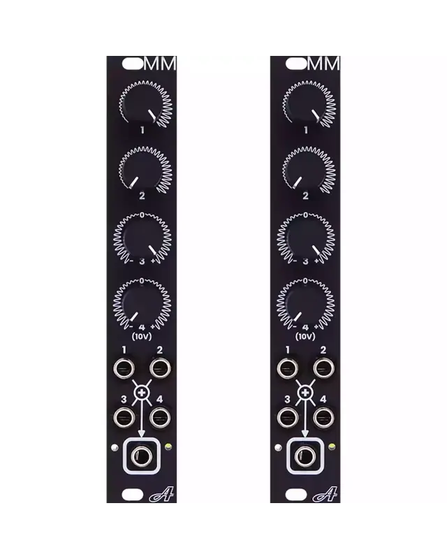 AtoV Project MMx2 eurorack mixer utility module (Black)