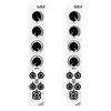 Project MMx2 eurorack mixer utility module (Silver)