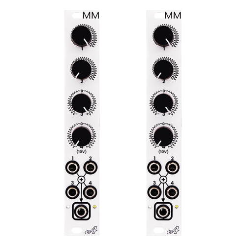 AtoV  Project MMx2 eurorack mixer utility module (Silver)
