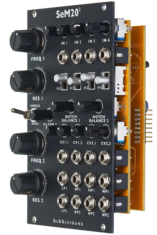 Bubblesound Dual SeM20 Eurorack Filter Module (Black)