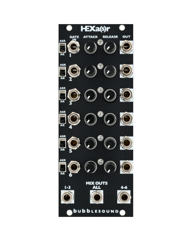 Bubblesound HEXar Eurorack 6 x Envelope Module (Black)