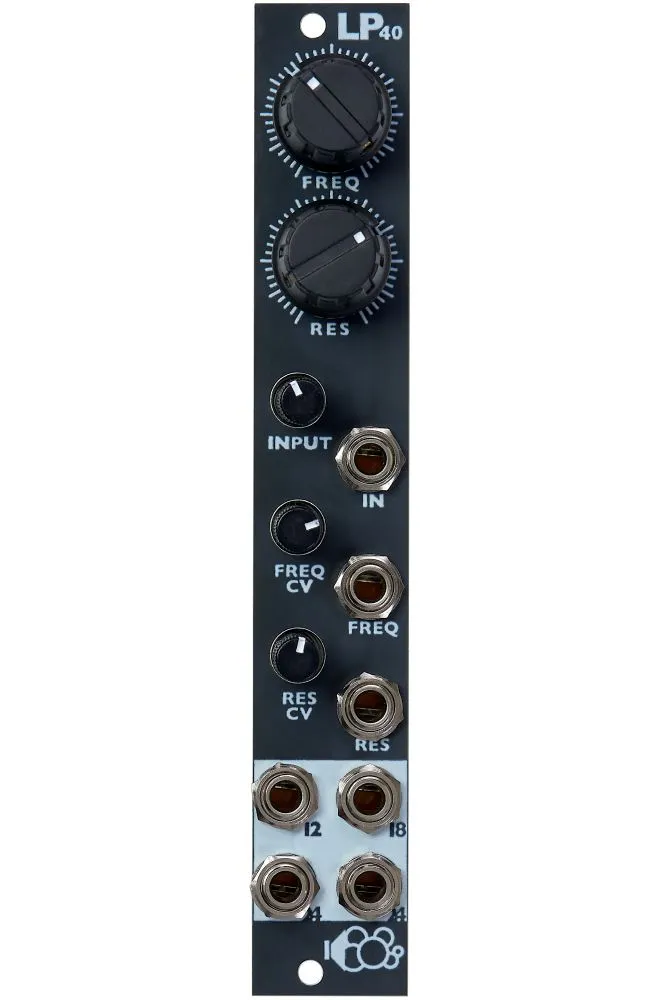 Bubblesound  LP40 Eurorack Filter Module (Black)