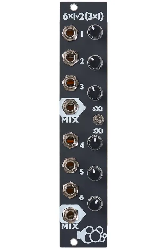 Bubblesound Bubblesound MIX6 Eurorack Mixer Module (Black)