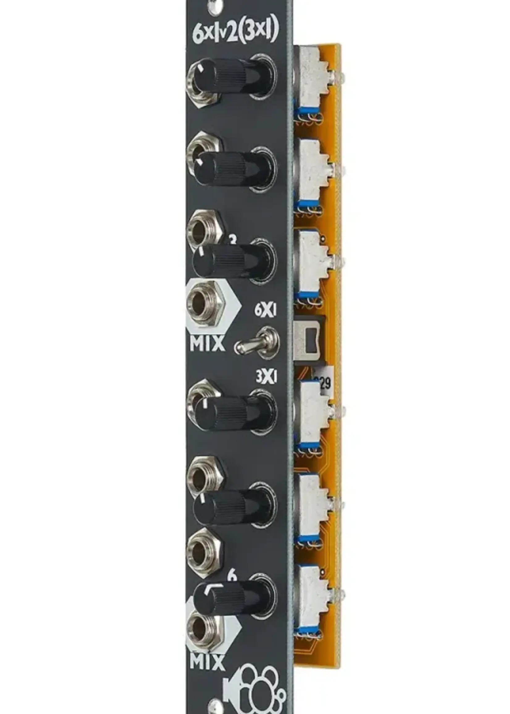 Bubblesound Bubblesound MIX6 Eurorack Mixer Module (Black)