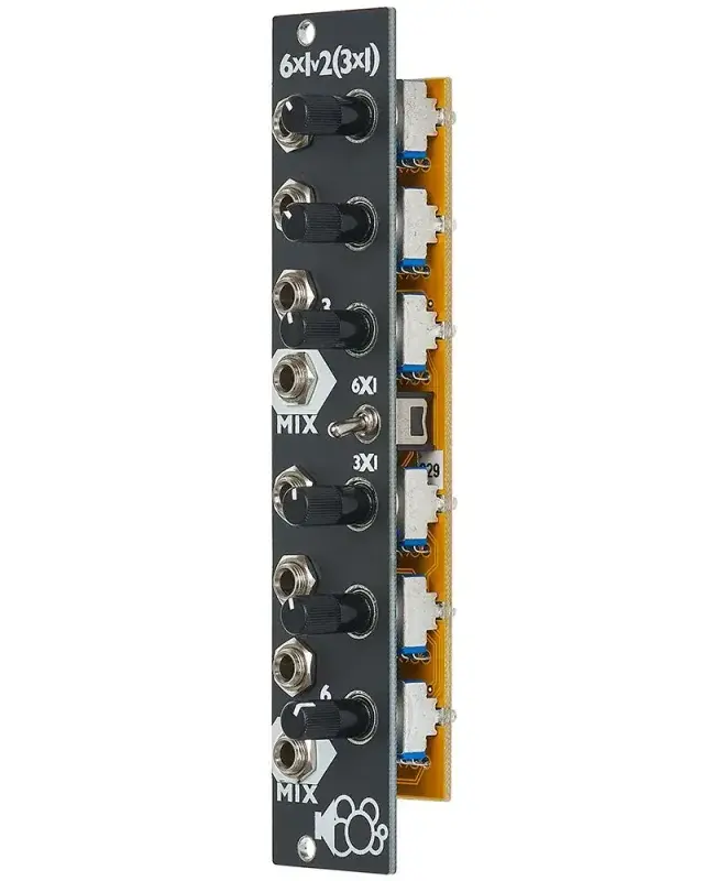Bubblesound Bubblesound MIX6 Eurorack Mixer Module (Black)