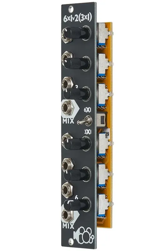 Bubblesound Bubblesound MIX6 Eurorack Mixer Module (Black)