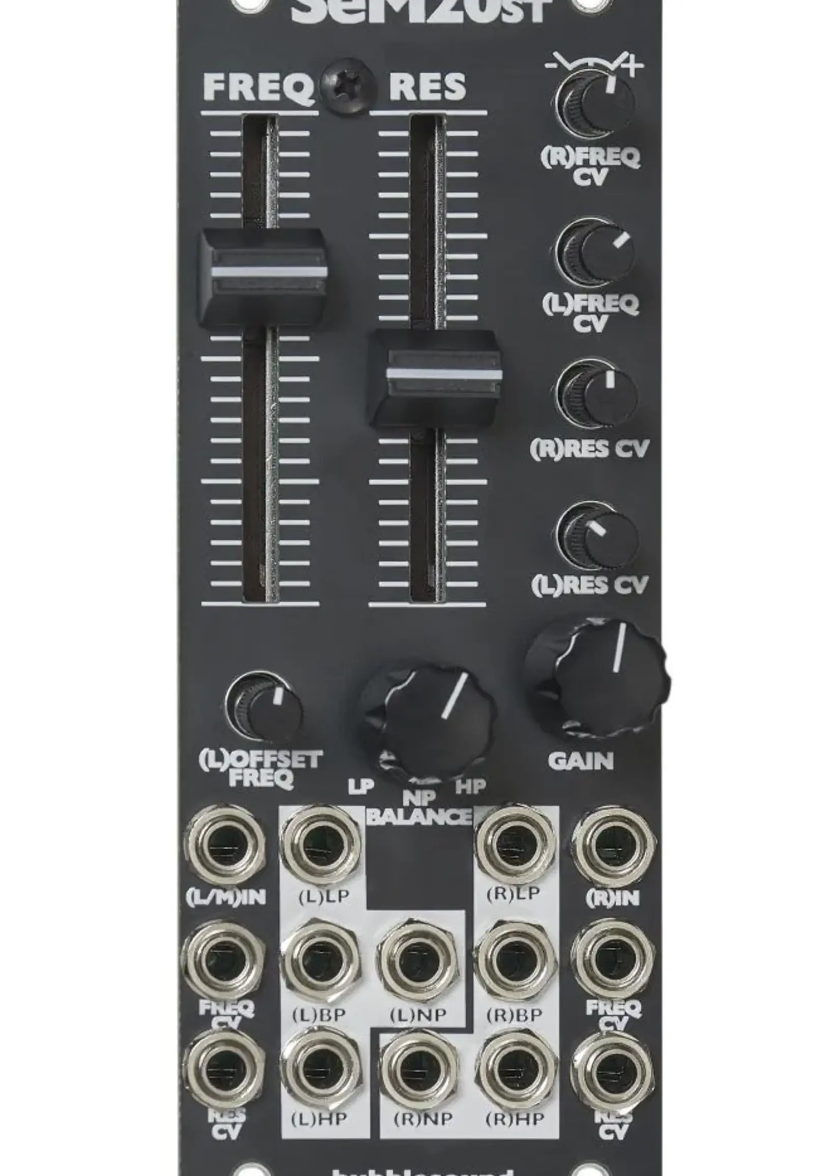 Bubblesound SEM20st Eurorack Filter Module (Black)