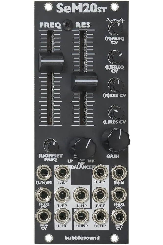 Bubblesound  SEM20st Eurorack Filter Module (Black)