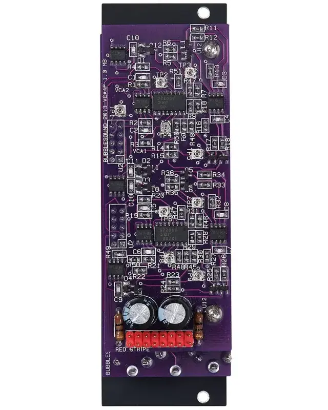 Bubblesound VCA4p Eurorack VCA Module (Black)