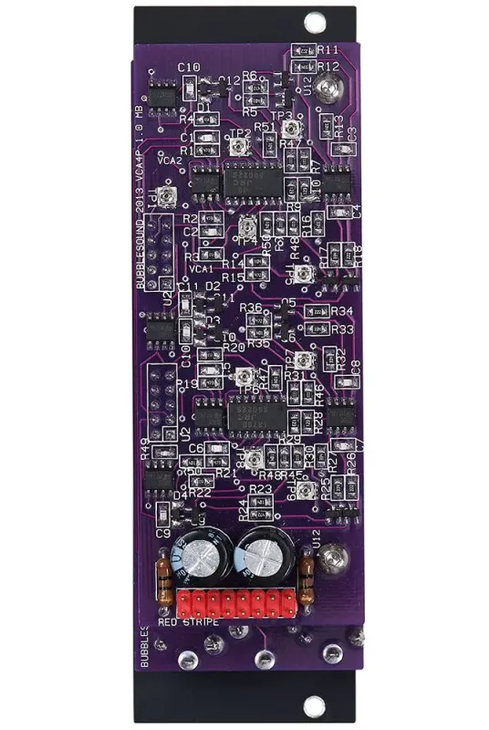 Bubblesound VCA4p Eurorack VCA Module (Black)