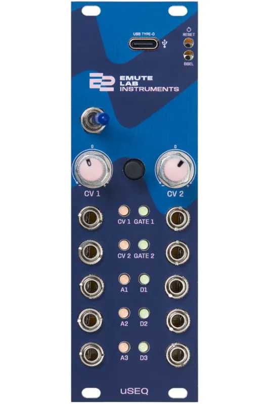 eMute Labs  uSEQ Live-coding Voltage Generator Eurorack Module