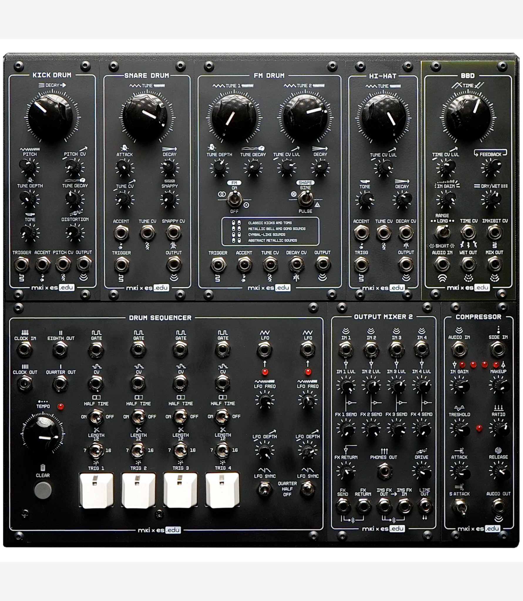 Erica Synths KONSTRUKT-8 // EDU DIY Drum System