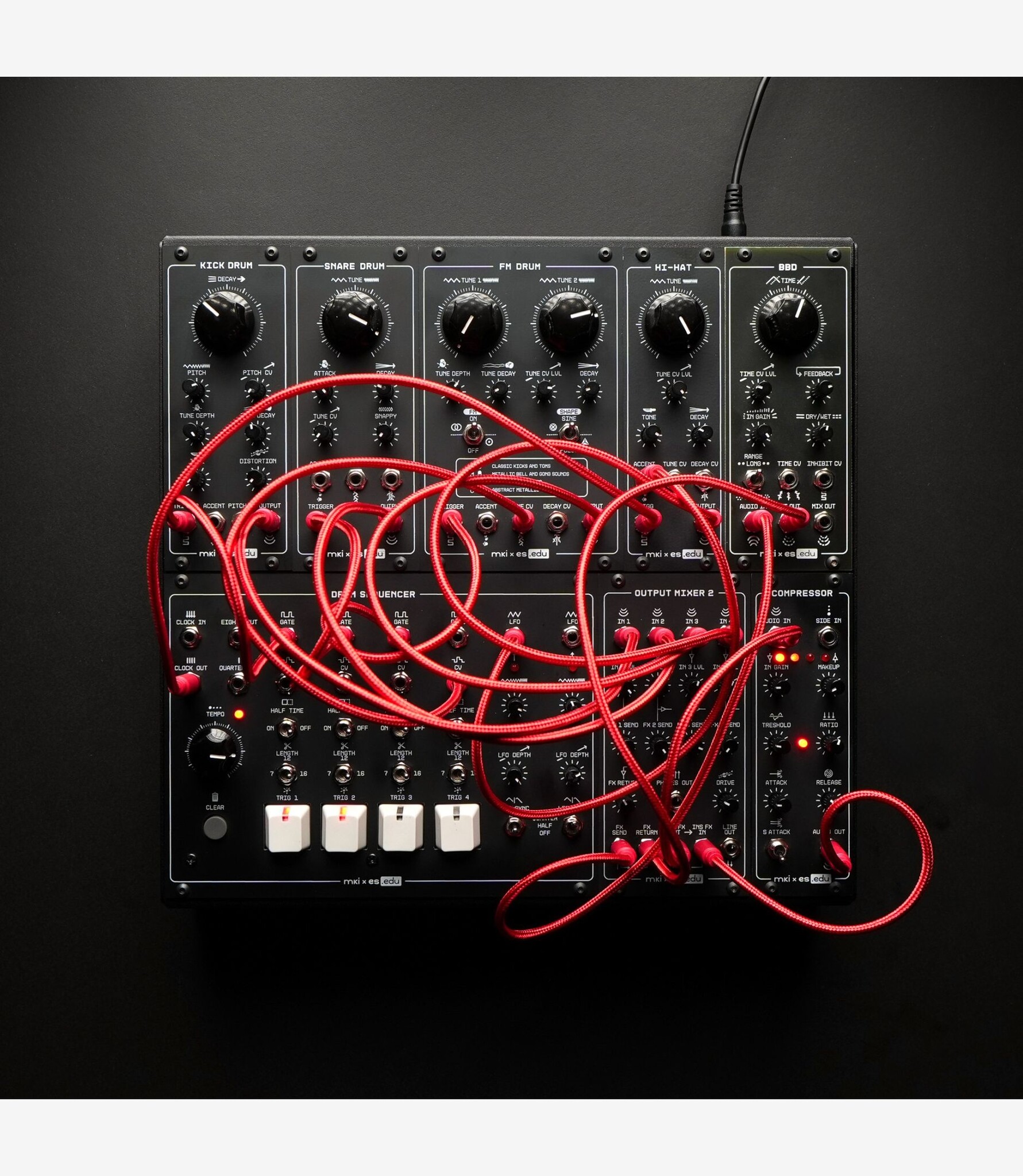 Erica Synths KONSTRUKT-8 // EDU DIY Drum System