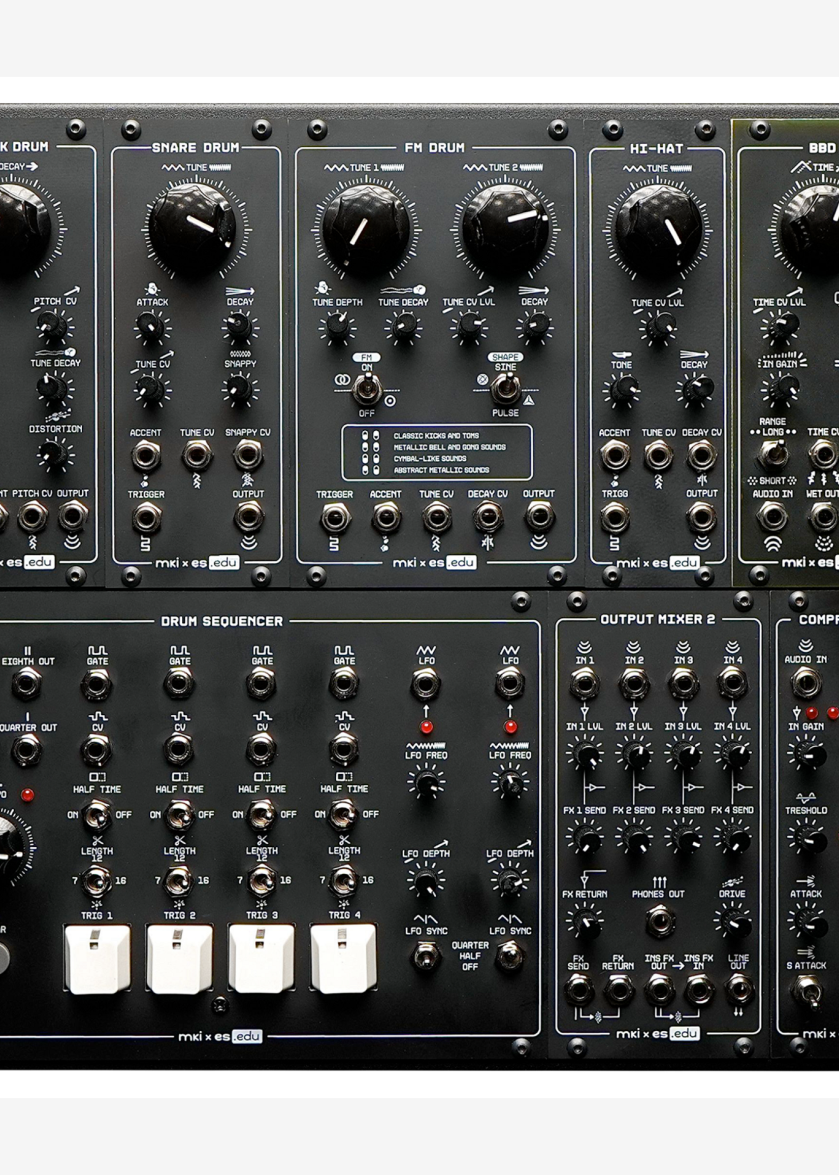 Erica Synths KONSTRUKT-8 // EDU DIY Drum System