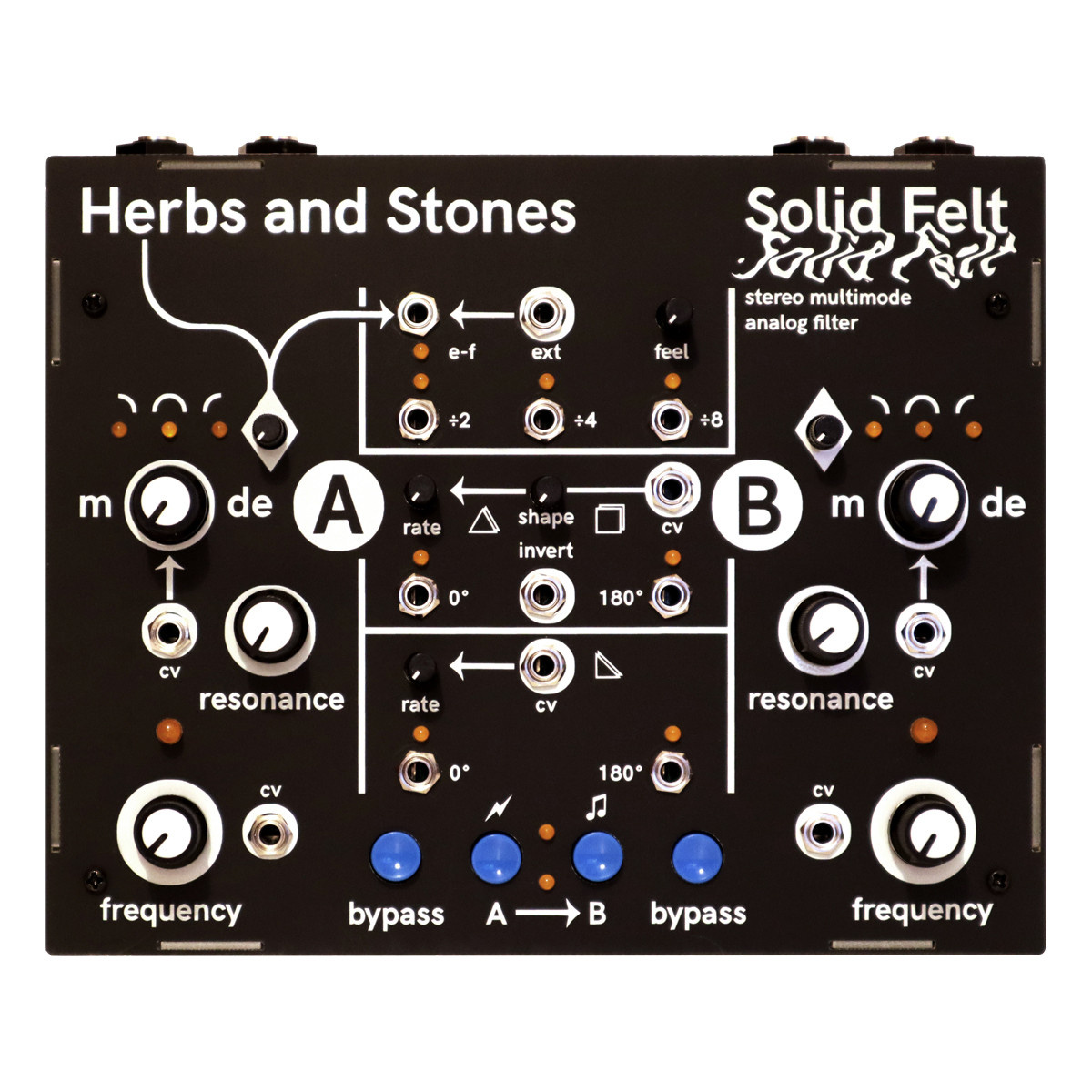 Herbs & Stones  Solid Felt Desktop Stereo Multimode Filter