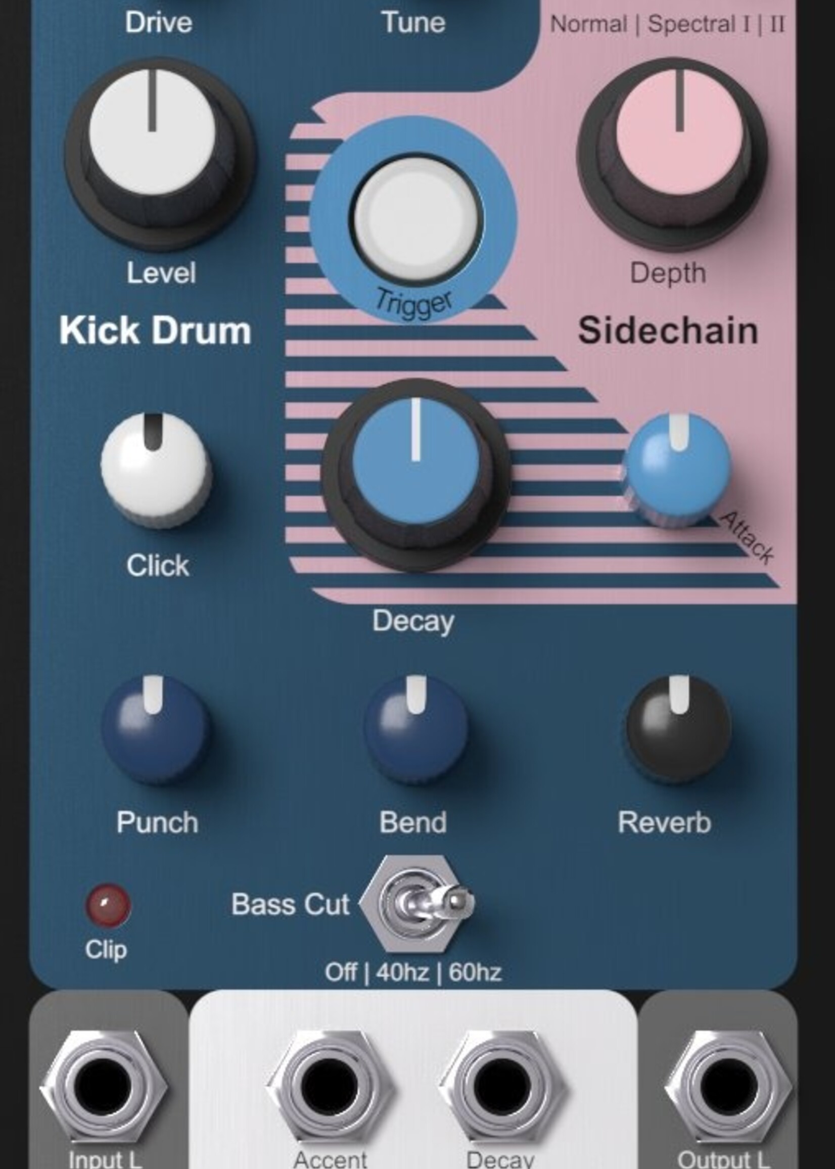 Knobula  Kickain Eurorack Bass Drum Module (Mirror)