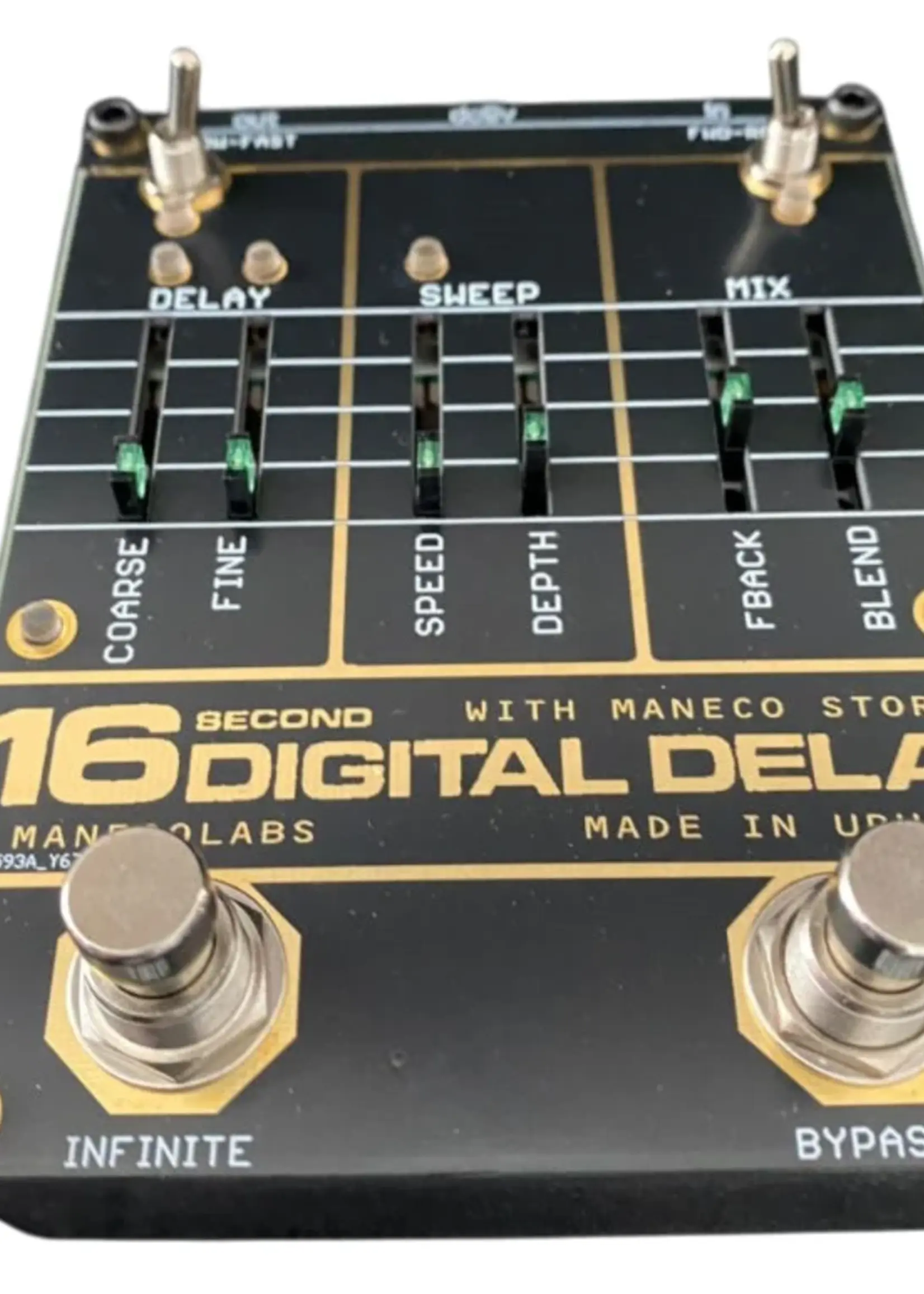 Maneco  16 Seconds Digital Delay Compact Pedal