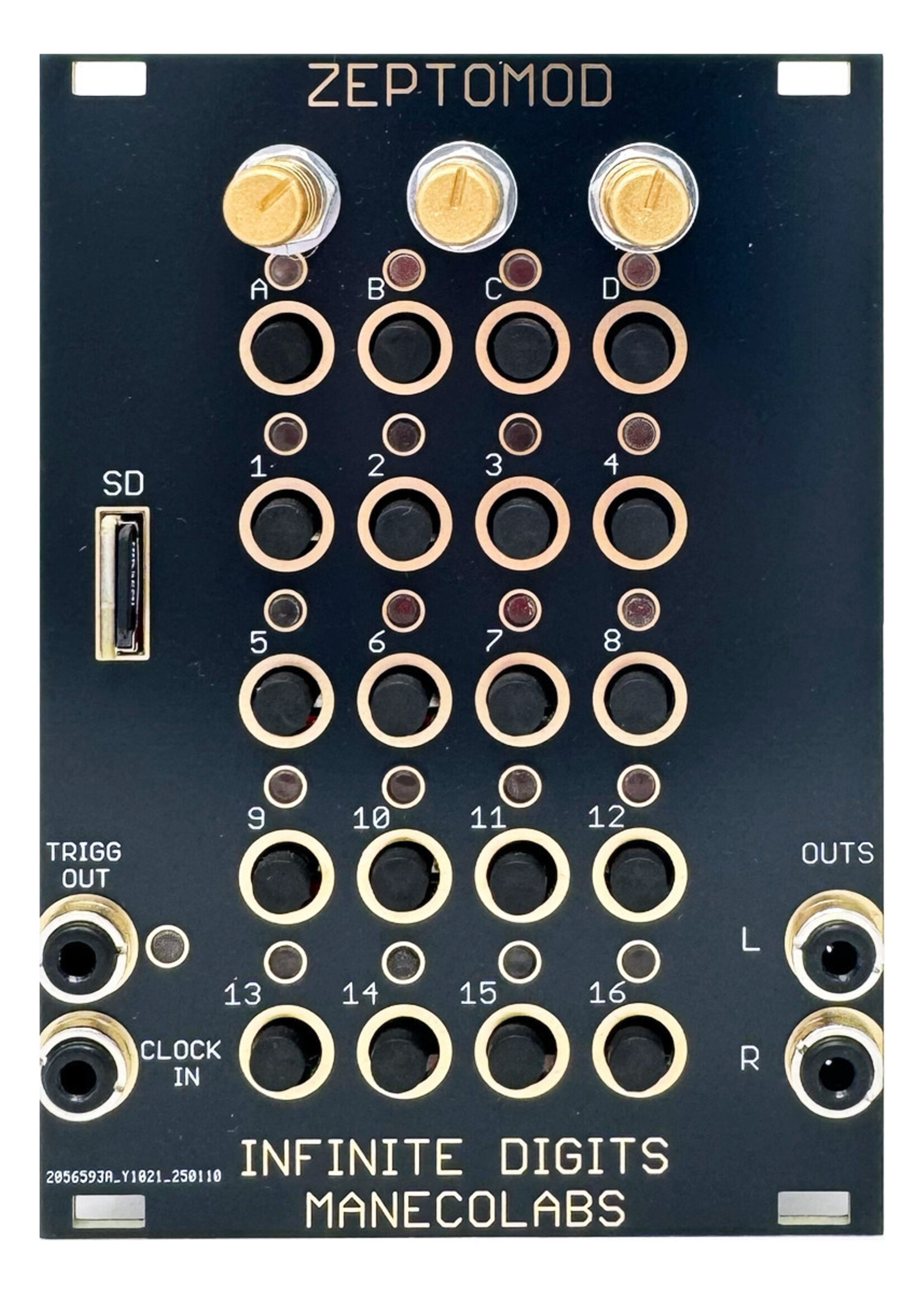Maneco Zeptomod Eurorack Sample Player Module-BLACK