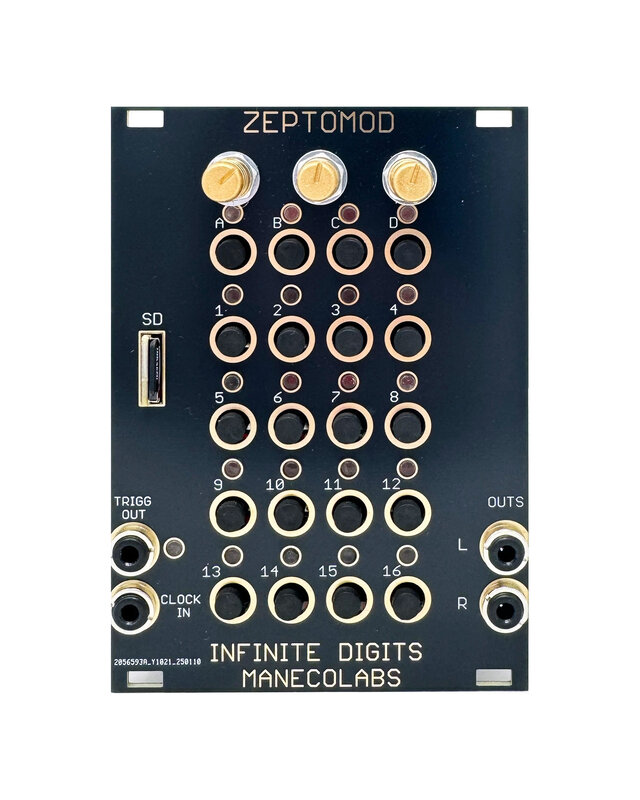 Maneco Zeptomod Eurorack Sample Player Module-BLACK