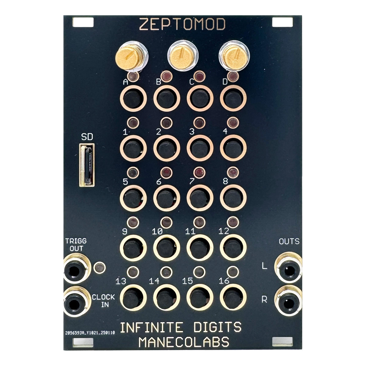 Maneco Zeptomod Eurorack Sample Player Module-BLACK