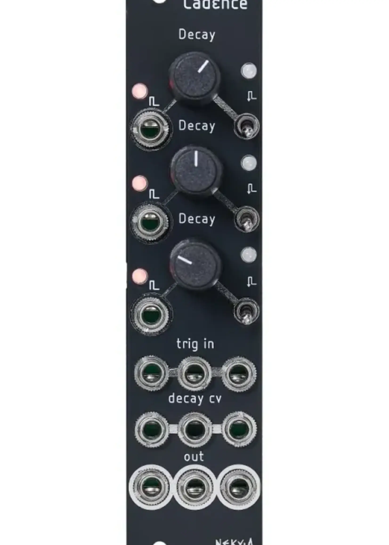 Nekyia Circuits Cadence Eurorack Triple Decay Envelope Module