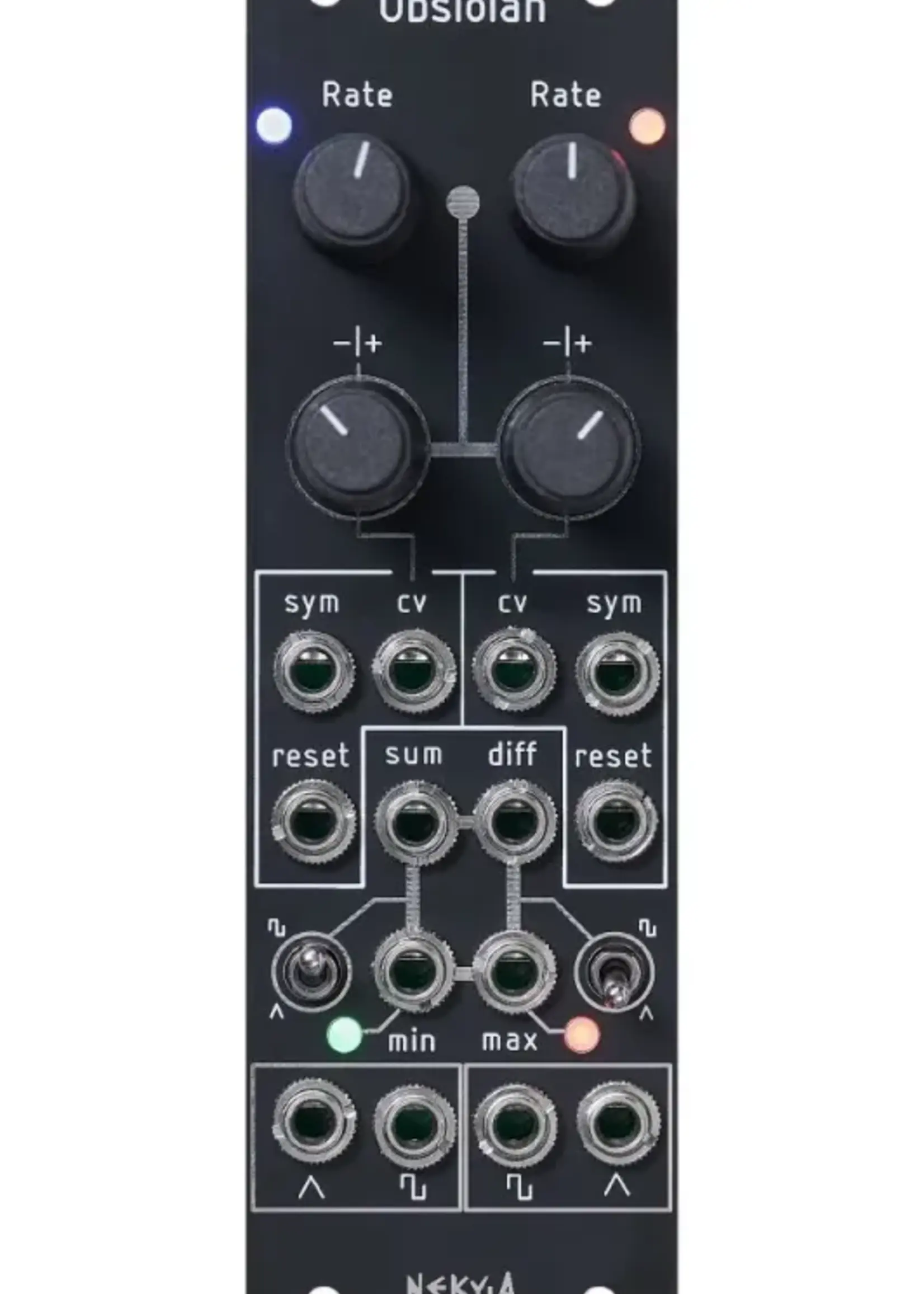 Nekyia Circuits Obsidian Eurorack Dual Complex LFO Module