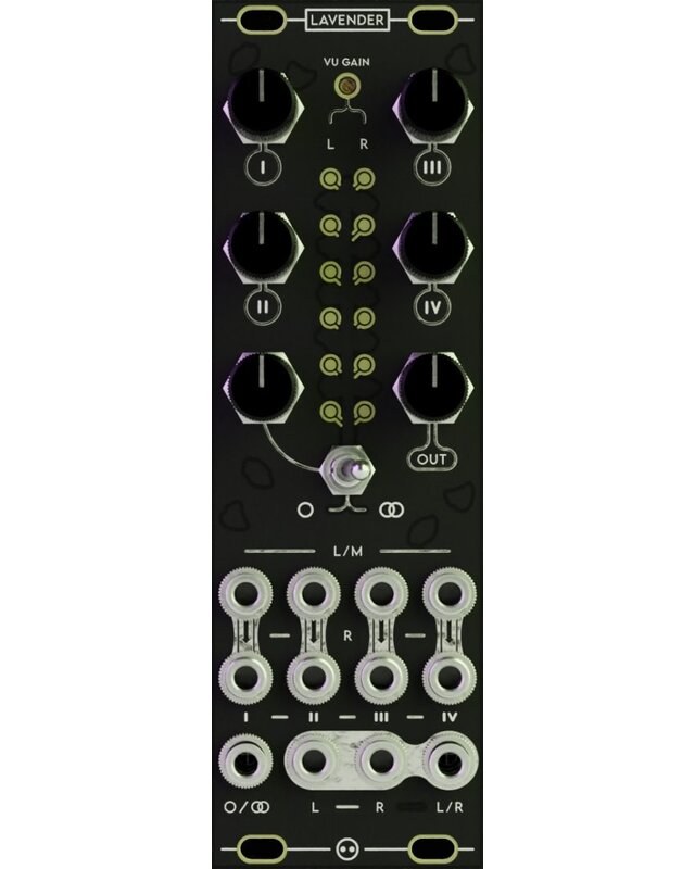 NOH Modular Lavender Eurorack Stereo Mixer Module