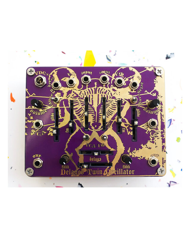 Optotronics  Delayed Twin Oscillator Desktop Synthesizer and Delay