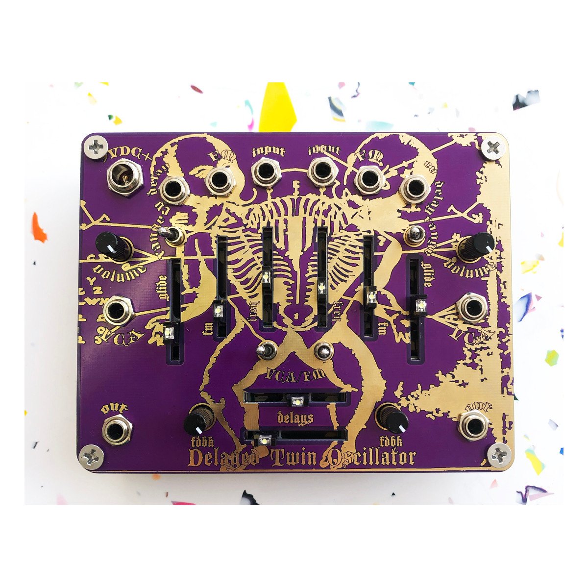 Optotronics  Delayed Twin Oscillator Desktop Synthesizer and Delay