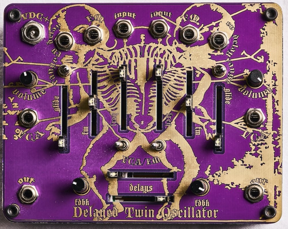 Optotronics  Delayed Twin Oscillator Desktop Synthesizer and Delay