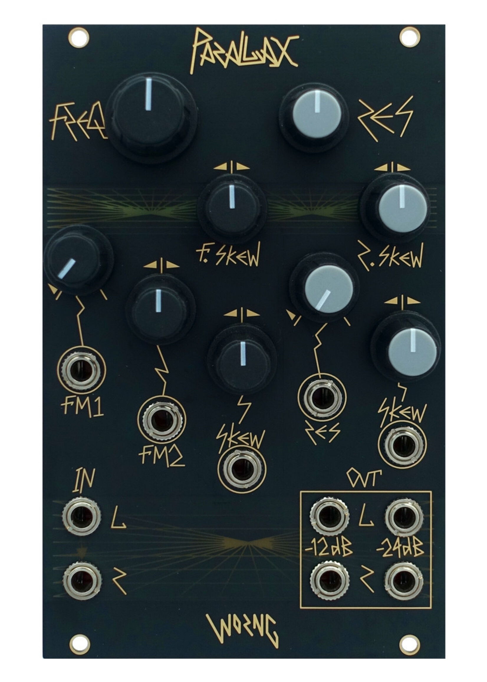 Worng Electronics Parallax Eurorack Stereo Filter Module